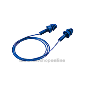 Uvex oorplugs Whisper+ blauw met koord detectable